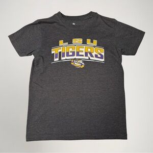 LSU Tigers Youth Tee Size M 12-14 Collegiate Teamwear Game Day Sports Fan Spirit